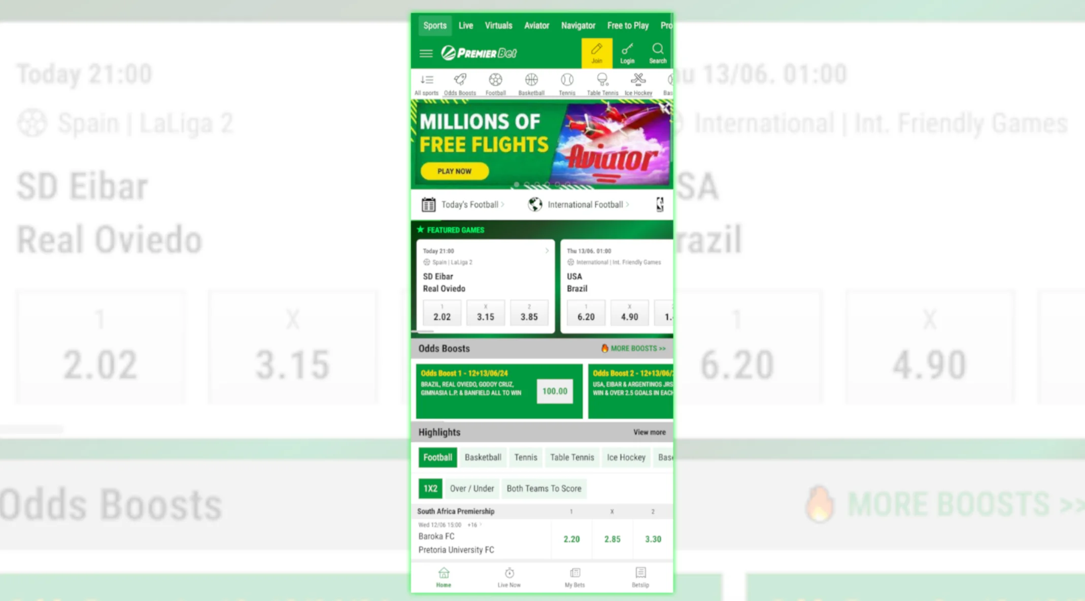 Premier Bet Aviator app