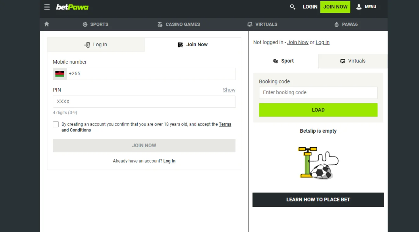 Betpawa Aviator sign up